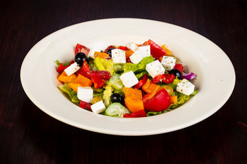 Greek salad with feta