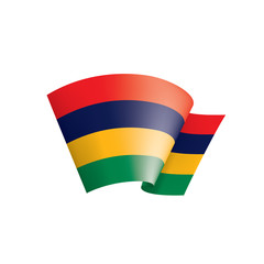 Mauritius flag, vector illustration on a white background