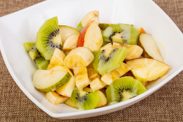 Fruits salad with kiwi