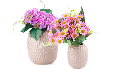 Flowers in vases