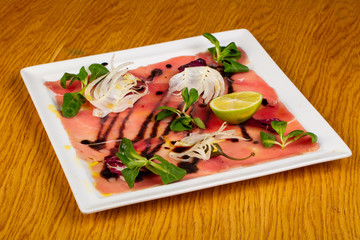 Cold Tuna carpaccio
