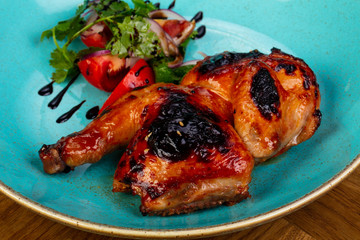 Roasted half chicken