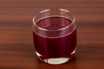 Cherry juice in the glass