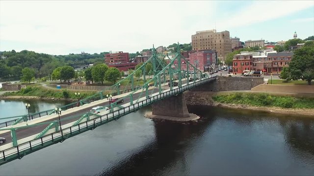 Easton, PA drone over bridge