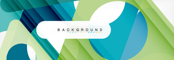 Naklejka premium Abstract geometric background. Modern overlapping triangles. Unusual color shapes for your message. Business or tech presentation, app cover
