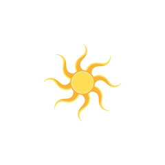 Abstract sun icon, logo vector design element