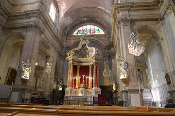 Fototapeta na wymiar Cripte de l'église du Saint-Esprit 