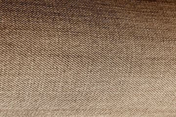 Jeans cloth pattern in brown color.