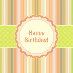 Naklejka premium Happy birthday greeting card
