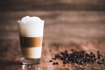 Caffe latte layered - obrazy, fototapety, plakaty