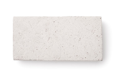 Top view of  foamed gypsum brick