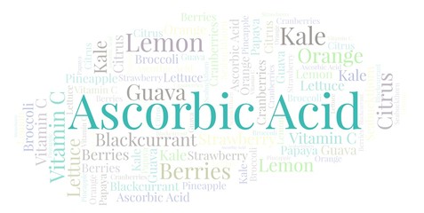 Ascorbic Acid word cloud.