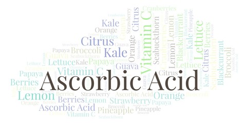 Ascorbic Acid word cloud.