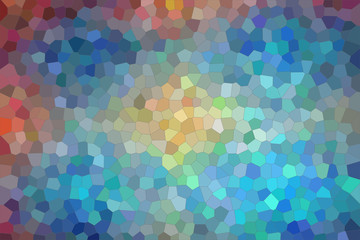 blue, red and vanilla  bright colors Small Hexagon background illustration.