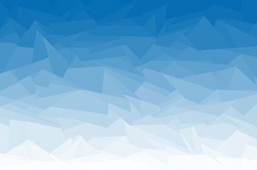 Fototapeta na wymiar Triangulation blau Eissplitter Muster