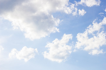 Clouds with blue sky background