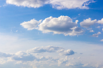 Clouds with blue sky background