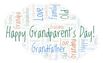 Happy Grandparent's Day! word cloud.
