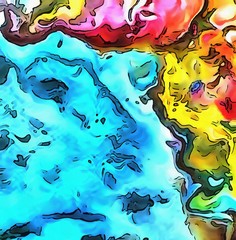 Abstract art background. Colorful texture. Creative concept pattern with design elements. Graphic artwork. Drawing in modern impressionism style. 