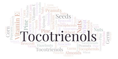 Tocotrienols word cloud.