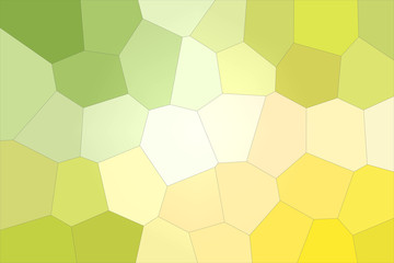 Fototapeta na wymiar Yellow, green and white colorful Giant Hexagon background illustration.