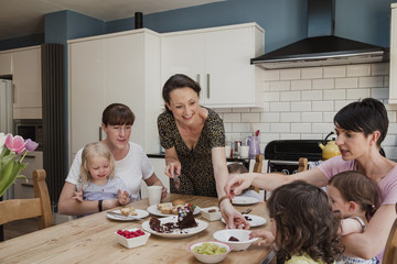 Handing the Cake Out