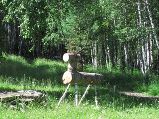 wooden moose