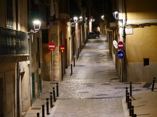 Strasse in der Altstadt von Palma de Mallorca