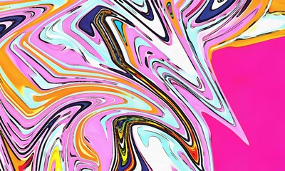 Obraz premium Abstract swirl background. Liquid paint texture in expressionism style. Marble creative backdrop. Graphic fantasy modern fluid painting. Vortex elements. Surreal style psychedelic drawing.