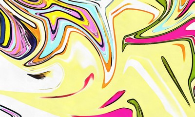 Abstract swirl background. Liquid paint texture in expressionism style. Marble creative backdrop. Graphic fantasy modern fluid painting. Vortex elements. Surreal style psychedelic drawing.