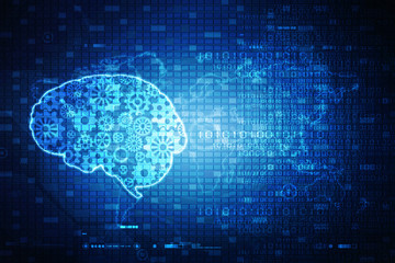 2d illustration Human health brain 
