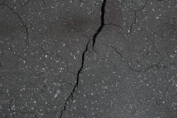 Obraz premium アスファルトのヒビ