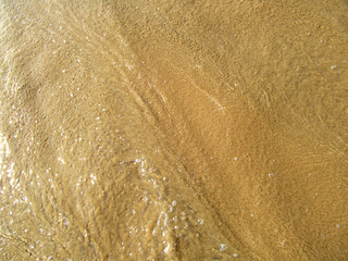 Sand and water
