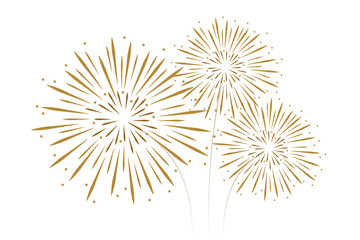 new year fireworks decoration