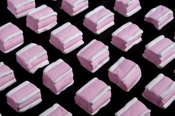Pink Marshmallow. Pile of marshmallows