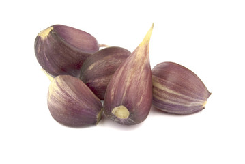 Garlic clove isolated on white background