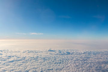 Blue sky and Cloud was taken on a plane