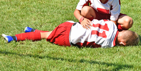 Injury at the kid soccer match