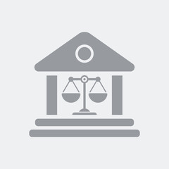 Legal institute flat icon