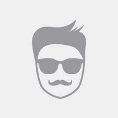 Young portrait face icon