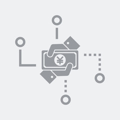 Yen banking network icon