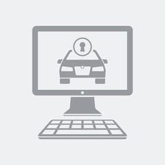 Remote unlock car by computer