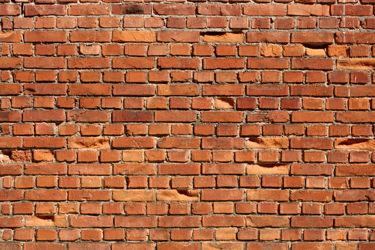 close up on a bricks wall