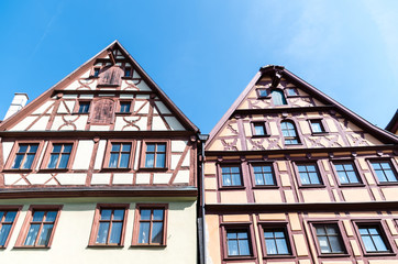 Low Angle View of Building against Sky in Rothenburg ob der Tauber, Germany