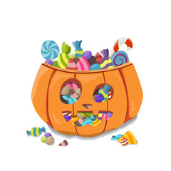 Pumpkin Halloween. Vector illustration