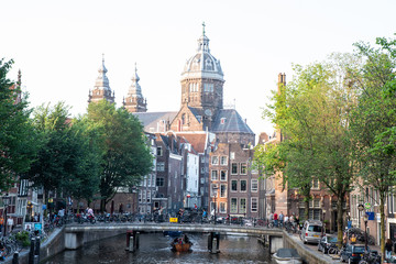 Amsterdam, The Netherlands,  may 2018, city center