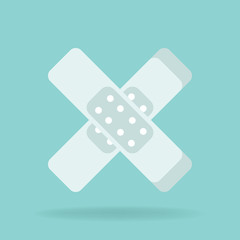 Adhesive plaster vector