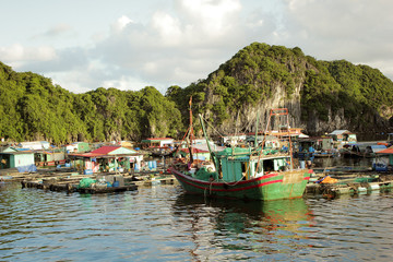 Fototapeta na wymiar fishermans town vietnam 