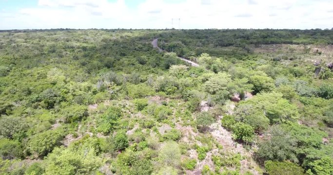 Aerial view of Boca de Yuman on a summer day