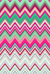 Disco dance party. Chevron zigzag pattern abstract art background trends